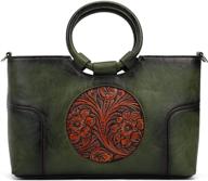 👜 handcrafted crossbody satchels: embossed organizer top handle handbags & wallets for women logo