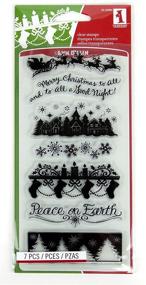 img 1 attached to Inkadinkado Clear Stamps Holiday Silhouette