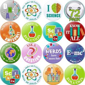 img 4 attached to Pieces Science Pinback Buttons Accessory