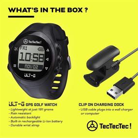 img 2 attached to TecTecTec ULT-G Golf GPS Watch: Preloaded Worldwide Courses, Lightweight & User-friendly