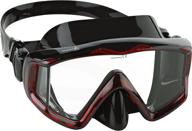 explore crystal-clear underwater views with phantom aquatics rapido boutique collection clareza panoramic three window tempered glass lens scuba snorkeling dive mask logo