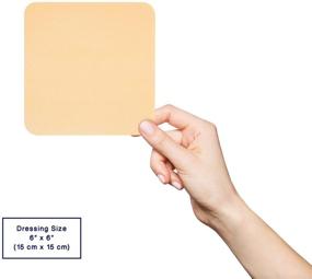 img 1 attached to 🩹 MedVance TM Foam: Waterproof Non-Adhesive Hydrophilic Foam Dressing (6"x6") - Box of 5 Dressings