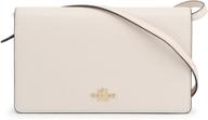 👜 fashionably functional: coach foldover clutch crossbody khaki women's handbags & wallets for stylish convenience logo