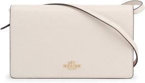 img 3 attached to 👜 Fashionably Functional: Coach Foldover Clutch Crossbody Khaki Women's Handbags & Wallets for Stylish Convenience