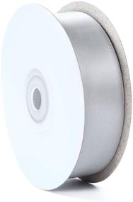 img 4 attached to 🎀 Iflove Grey Ribbon: High-Quality Satin Ribbons for Gift Wrapping Crafts, 25 Yards – Perfect for Sewing, Hair Bows, Flower Arranging and Home Decorating