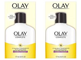 img 4 attached to 🌞 Olay Complete Lotion All Day Face Moisturizer for Combination/Oily Skin with SPF 15, 6 Fl Oz (Pack of 2) - Effective Daily Moisturizer for Healthy Skin