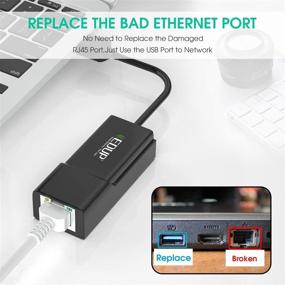 img 1 attached to 🔌 EDUP USB to Ethernet Adapter: USB 2.0 to 10/100 Mbps Gigabit Ethernet RJ45 LAN Network Adapter for Nintendo Switch, Desktop PC, Laptop, MacBook, Chromebook, Windows 10 8/8/7/Vista/XP, Mac OS – Enhanced SEO