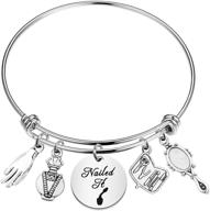 bleouk beautician bracelet manicurist cosmetologist logo