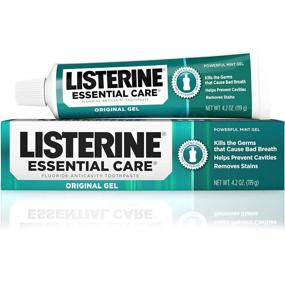 img 2 attached to 💪 Powerful Mint Gel: Listerine Essential Care Toothpaste - 4.2oz Tubes (Pack of 2)