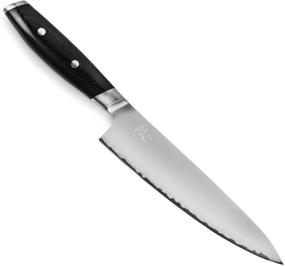 img 4 attached to 🔪 Yaxell Mon 8-Inch Chef's Knife - Japanese VG10 Stainless Steel Gyuto with Micarta Handle