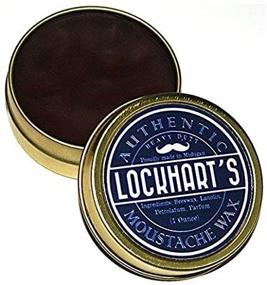 img 2 attached to 🧔 Brown Lockhart's 1 Ounce Heavy Duty Moustache Wax for Powerful Hold & Styling