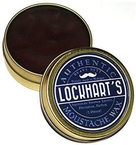 img 3 attached to 🧔 Brown Lockhart's 1 Ounce Heavy Duty Moustache Wax for Powerful Hold & Styling