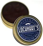 🧔 brown lockhart's 1 ounce heavy duty moustache wax for powerful hold & styling logo