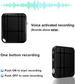 img 3 attached to 🎙️ Advanced Voice Activated Recorder - 50 Hours Continuous Recording, 175 Hours Memory, 16GB Mini Device