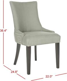 img 1 attached to Safavieh Mercer Collection Gretchen Dining Chair: Enhancing Your Dining Experience with Style