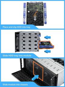 img 1 attached to Rosewill RSV-L4500U шасси стоечного сервера: Вместимость 15 харддисков 3.5”, 6 передних вентиляторов 120 мм и 2 задних вентиляторов 80 мм, USB 3.0 и USB 2.0, блокировка и ключ на передней панели