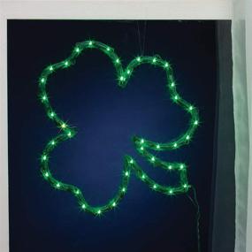 img 1 attached to 🍀 Stunning Green Shamrock Lighted Window Decoration from Impact Innovations: Spread the Luck of the Irish!