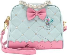 img 4 attached to 👑 Luxe and Timeless: Loungefly x Disney Cinderella 70th Anniversary Pearl Handle Crossbody Bag