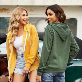 img 2 attached to 👚 Sherosa Zip Up Hoodies for Women - Casual Zipper Hooded Jacket with Pockets