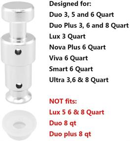 img 3 attached to Alamic Replacement Float Valve and Silicone Cap Set for Instant Pot Duo, Duo Plus, Ultra, and Lux - 2 Float Valves and 4 Silicone Caps