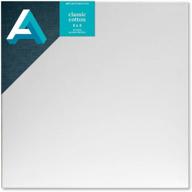 🎨 art alternatives pre-stretched studio canvas, 8x8 inch, white - ideal for artists seeking quality and convenience logo