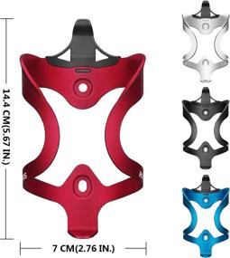 img 1 attached to 🚲 Pioneeryao Bike Water Bottle Cage: Lightweight Holder with Screws and Hex Keys for Bicycles