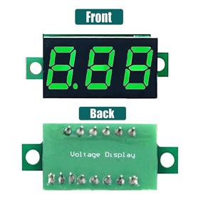 img 3 attached to DaFuRui Dc Voltage Display，6Pcs Mini Digital Voltmeter 0