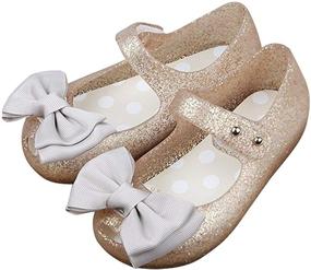 img 1 attached to 👑 IFANS Girls Princess Toddler Little Girls' Flats Shoes