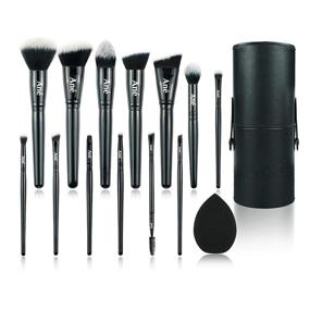 img 4 attached to 🖌️ Ané Professional Makeup Brush Set with Travel-Friendly faux Leather Holder - Practical Cosmetics Case for Safe and Convenient Storage