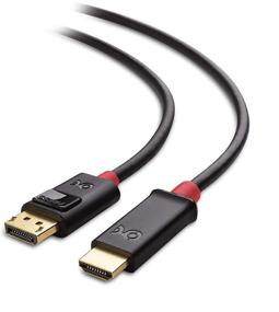 img 4 attached to Cable Matters DisplayPort HDMI Cable - 10 Feet for High-Quality Video and Audio Transmission