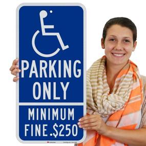 img 3 attached to 🚗 Reflective SmartSign for Exclusive Handicap Parking