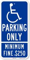 🚗 reflective smartsign for exclusive handicap parking logo