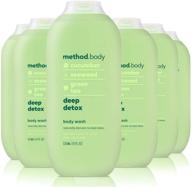 method deep detox body wash, 🚿 18 oz, 6 pack, packaging may vary logo