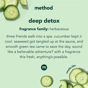 img 2 attached to Method Deep Detox Body Wash, 🚿 18 oz, 6 pack, Packaging May Vary