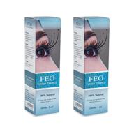 👀 feg eyelash rapid eye lash growth serum: achieve longer and darker eyelashes with the best natural lash serum on the market – 2 pack offer! logo