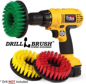 img 1 attached to Drill Brush Bathroom Accessories Multi Purpose