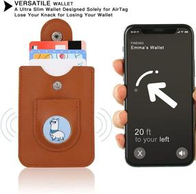 img 3 attached to 🏷️ BOSBOX AirTag Wallet Leather Blocking: Stylish & Secure RFID-Protected Solution