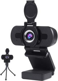 img 4 attached to 💻 Xinidc Full HD Webcam 1080P with Built-in Microphone – USB Web Camera for Laptop and Desktop, External Streaming PC Webcam with Privacy Cover and Tripod – Widescreen Webcam for Zoom, Skype, YouTube