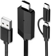 🔌 maylowen 2-в-1 кабель usb type c micro usb на hdmi: отображение 1080p hd hdtv для смартфонов android на телевизоре, проекторе, мониторе. логотип