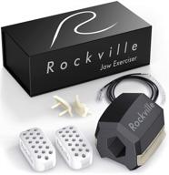 💪 rockville jawline exerciser face slimmer: enhance and sculpt your jaw line with the jaw exerciser bundle - bpa free silicone resistance equipment set, ideal for reducing sagging skin logo