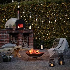 img 1 attached to 🌟 Brighten Up Your Space with Lights4fun, Inc. 14ft Battery Operated 15 LED Hanging Bulb String Lights - Perfect for Indoor & Outdoor Use!