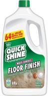 🌟 quick shine multi-surface floor finish cleaner 64oz - shine, protect, refresh | use on hardwood, laminate, luxury vinyl plank (lvt), tile, and stone - safer choice with clean shine technology logo