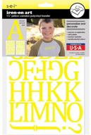 яркие камдонские поливиниловые трансферные буквы желтого цвета для смелого и привлекательного дизайна. логотип