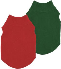 img 4 attached to Fitwarm 2-Pack Fleece Dog Clothes: Comfy Doggie Shirts & Stretchy Puppy Outfits