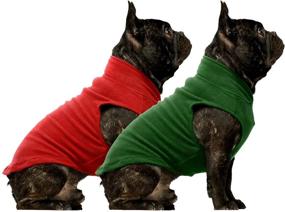 img 3 attached to Fitwarm 2-Pack Fleece Dog Clothes: Comfy Doggie Shirts & Stretchy Puppy Outfits