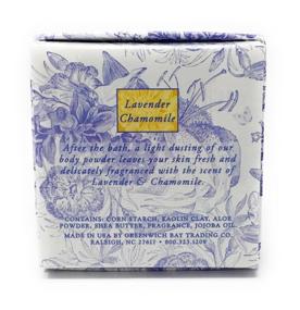 img 2 attached to 🌿 4 Ounce Dusting Powder by Greenwich Bay Trading Co. - Lavender Chamomile Blend