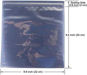 img 3 attached to 🛡️ YiwerDer 20 шт. Антистатический Пакет большого размера с застежкой-молнией 22X24 см / 8.6X9.4 дюйма: Ваша безопасность - превыше всего для материнской платы, жесткого диска и электронных устройств.