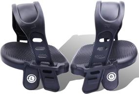 img 4 attached to 🚴 Beyoung Stationary Bike Pedals - 1 Pair of Widened 9/16" Recumbent Exercise Bike Pedals with 2pcs Strips - Compatible with Sunlite Flat Form Exerciser Equipment, Spinning Exercise Bike Bicycle for Home and Gym (NEW-9/16)