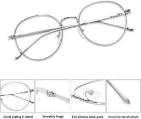 img 3 attached to SOJOS GLORY SJ5039 Anti Blue Ray Light Blocking Computer Game Glasses Eyeglasses - Retro Round Design