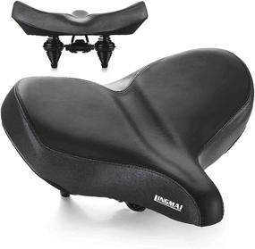 img 4 attached to Enhance Comfort on Your Bike with LINGMAI Super Large Wide Bicycle Seat